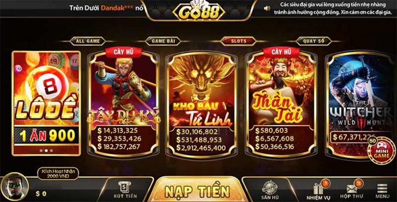 Top Các Slot Game Go88 Phổ Biến Hay Nhất