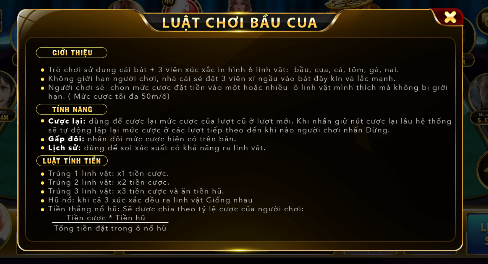 Mẹo chơi bầu cua Go88 club dễ dành chiến thắng