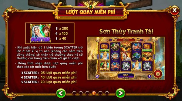 luật chơi sơn tinh thuỷ tinh go 88