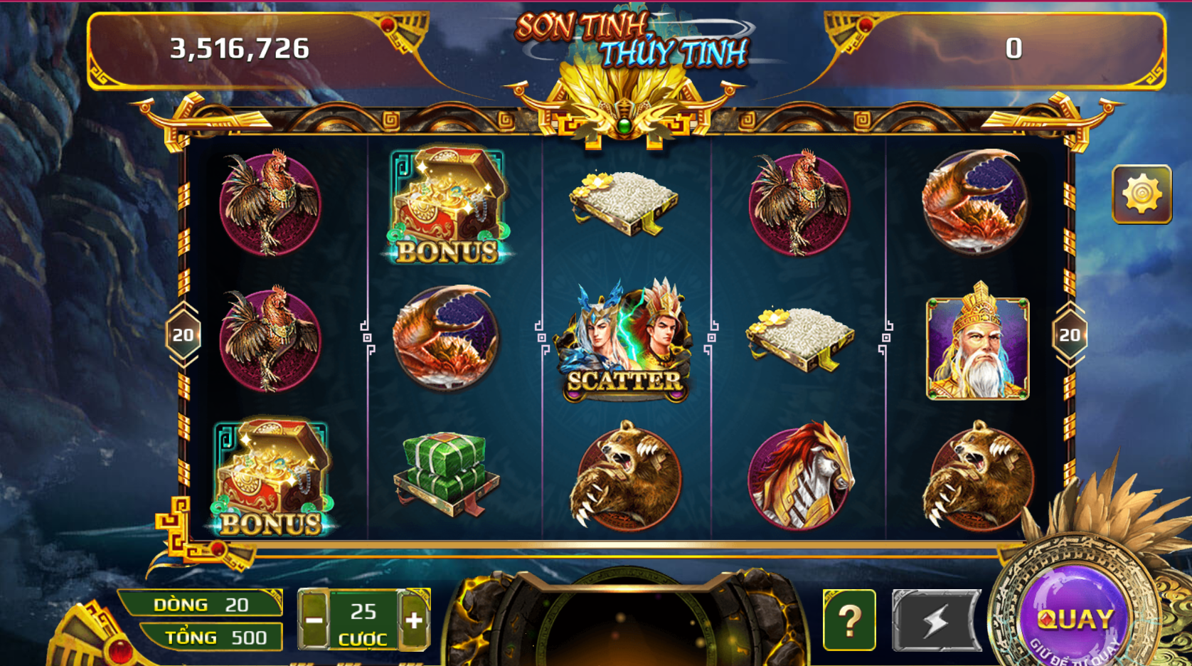 Quy định cụ thể mức thưởng trong Sơn Tinh Thủy Tinh GO88 live