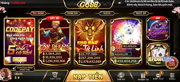 Cổng game Go88 uy tín và hấp dẫn nhất hiện nay