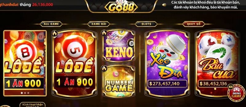 cổng game trực tuyến go88