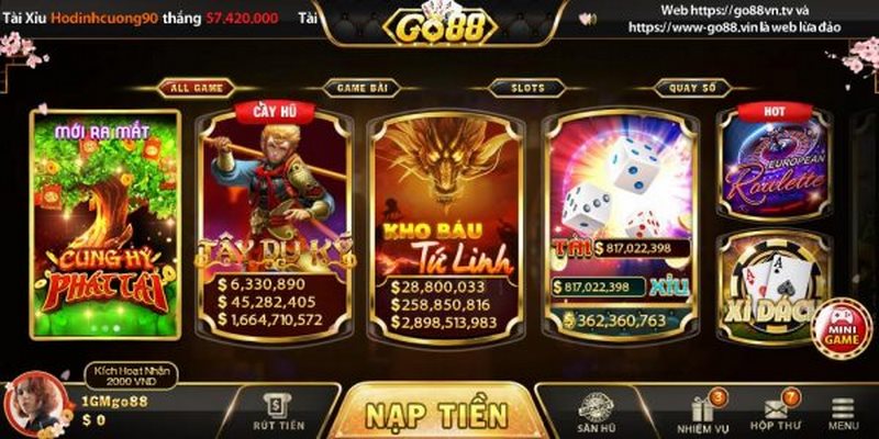 Nổ hũ Tây Du Ký tại cổng game Go88