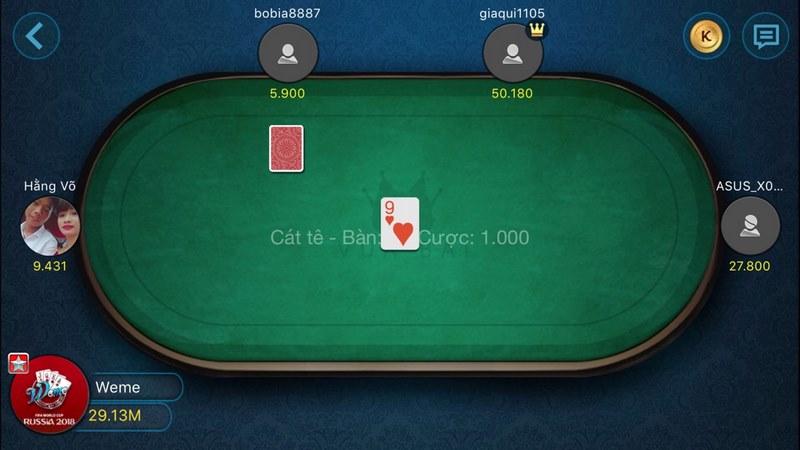 game bài Catte tại play go88