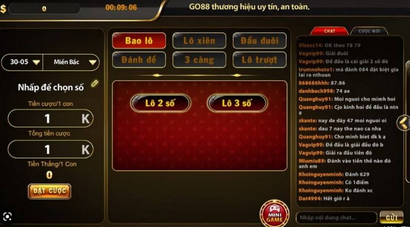 cá cược Lô đề Go88