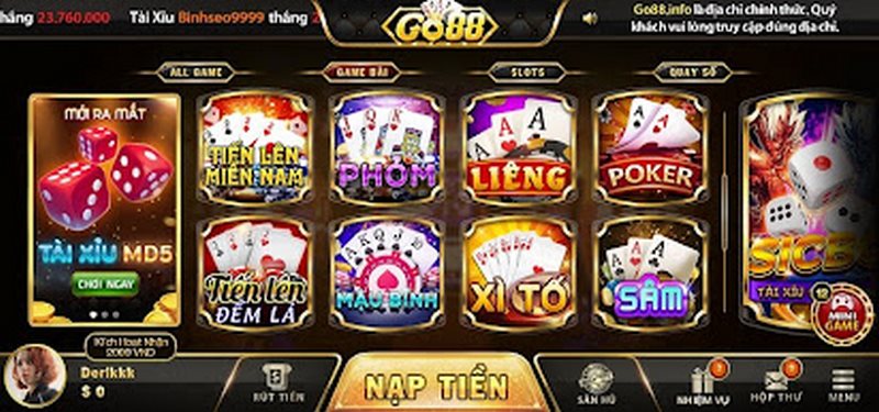 Tiến lên đếm lá tại Go88