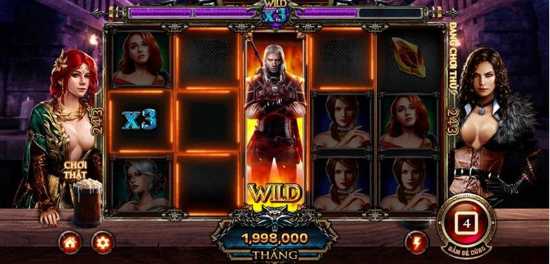 cược nhỏ chơi Nổ hũ The Witcher từ Go88
