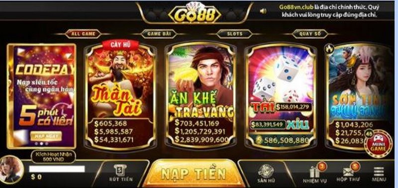 game Tài xỉu Go 88