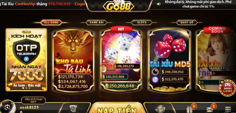 cá cược Tài xỉu Go88 club