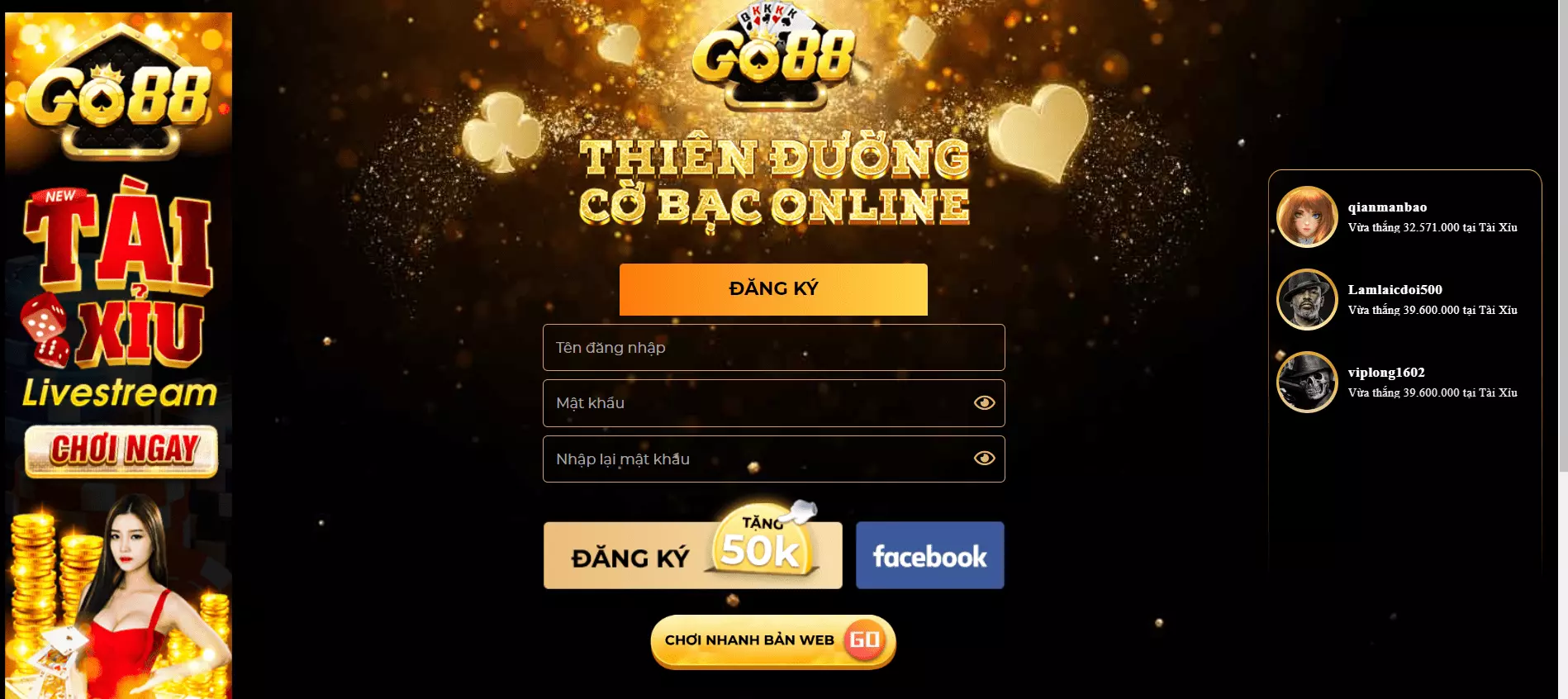 Go88 thiên đường cờ bạc online