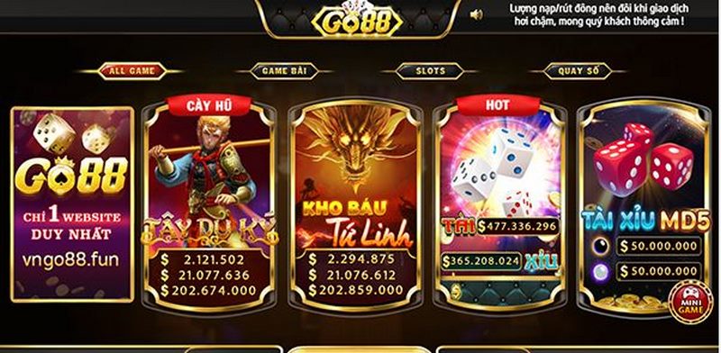 cược Tài xỉu cổng game Go88