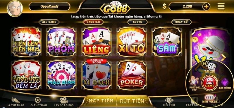 game bài Tiến lên miền Nam play Go88