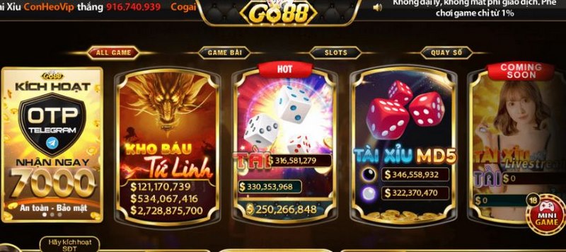 game cược Tài xỉu cổng game Go88 apk