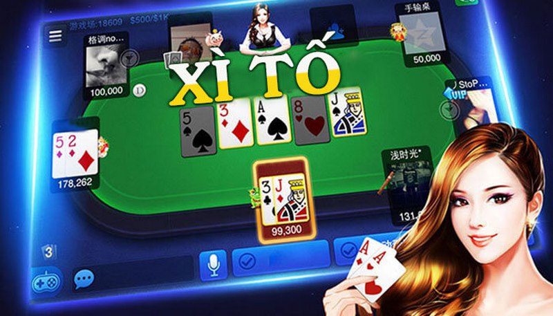 Bộ bài sử dụng trong ván cược Xì tố online