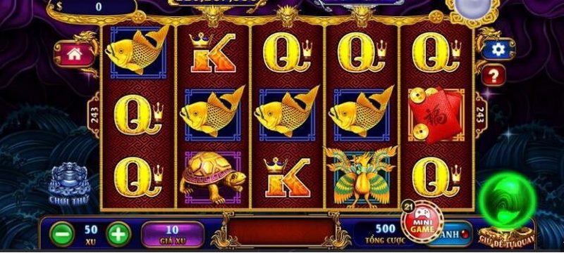 Giao diện game Nổ hũ Kho tàng Ngũ long Go88 đẹp mắt 
