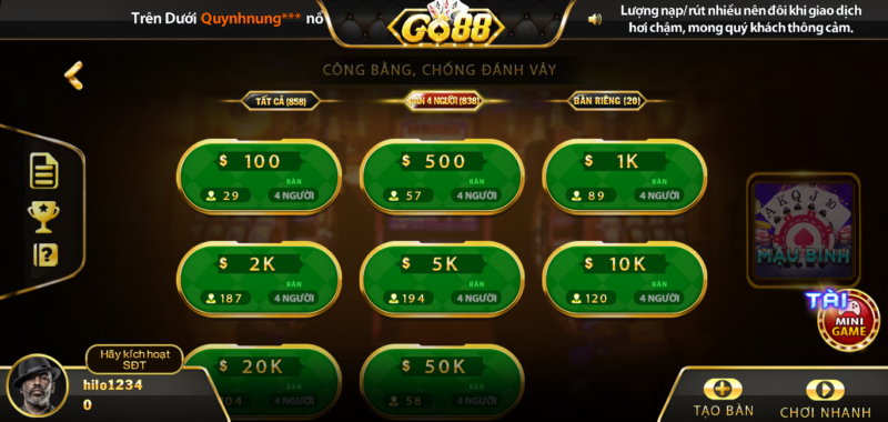 Giải đáp thắc mắc về game bài Mậu binh Go88