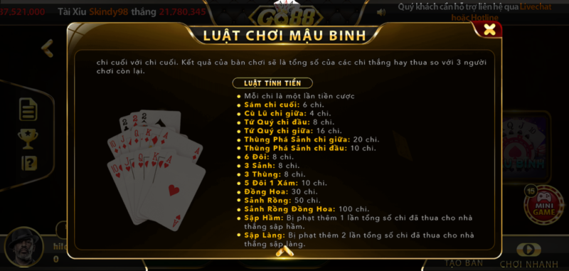 game bài Mậu binh Go88