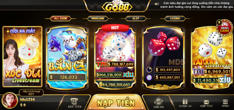 Một số cách chơi tâm lý trong các game bài tại Go88 