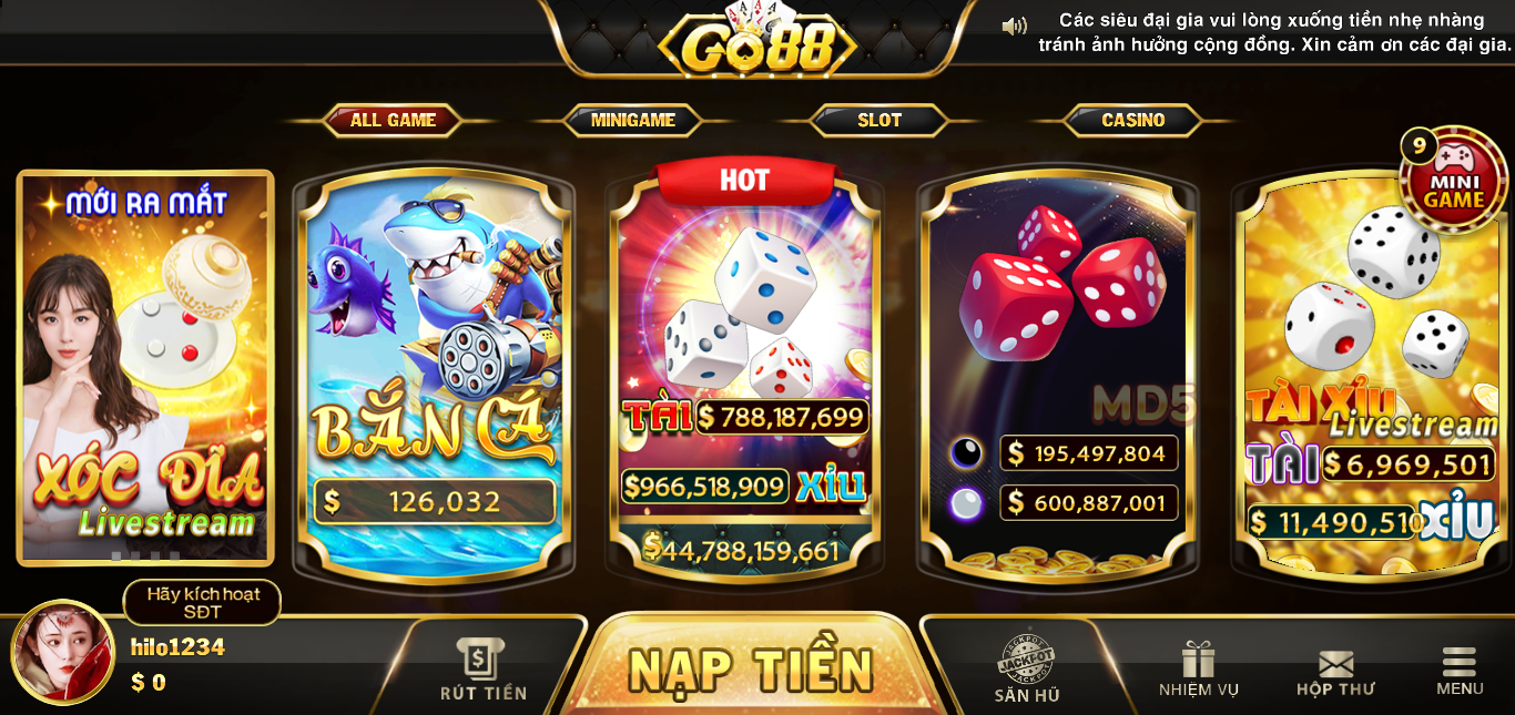 Ưu điểm hàng đầu của game Bắn cá tại Go88