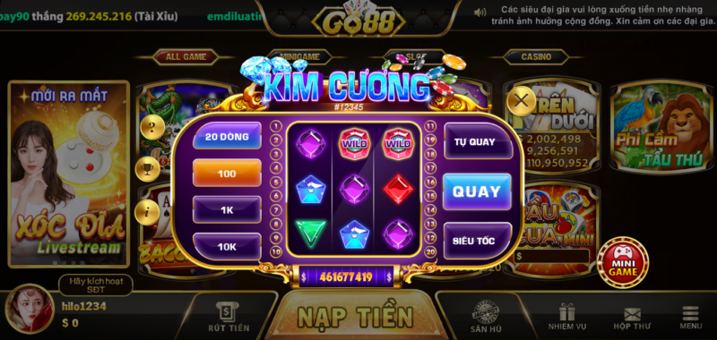 Game Kim cương Go88 – Mini game hay nhất bạn nên trải nghiệm 