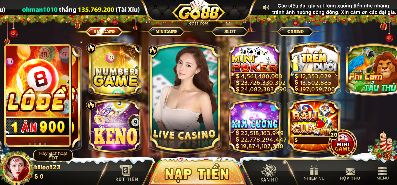 game bài Go88 Tết 2024
