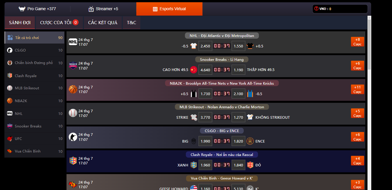 Tỷ lệ kèo tại Thể thao Go88 live có chất lượng hay không?